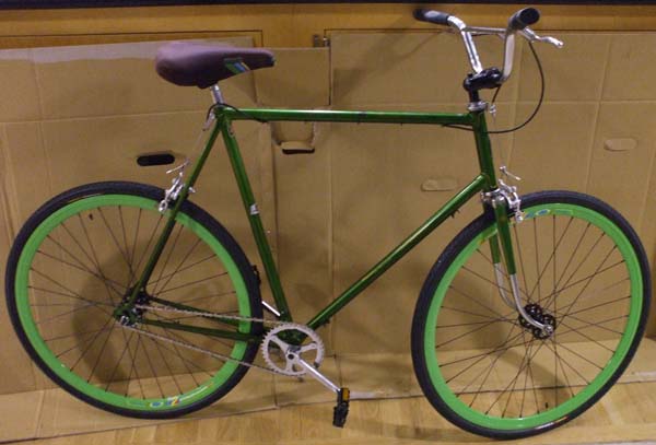 big green bike